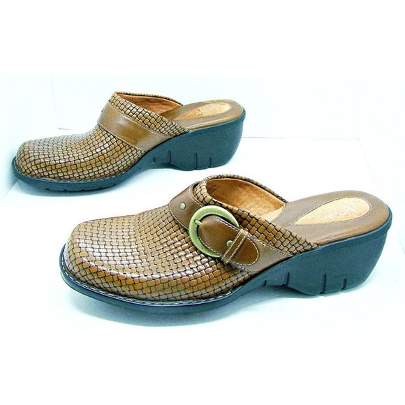 Clarks Artisan Collection Buckle Clogs Mules Shoes - Picture 2 of 11